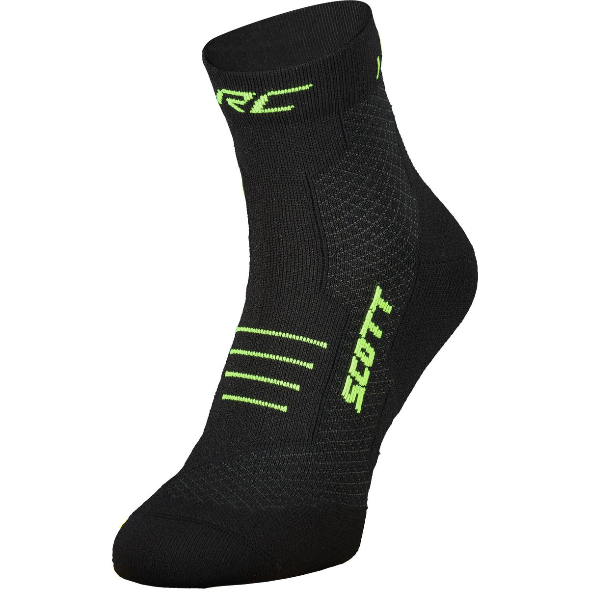 Scott Sock RC Running Quarter black/safety yellow (6802) S 2894926802363