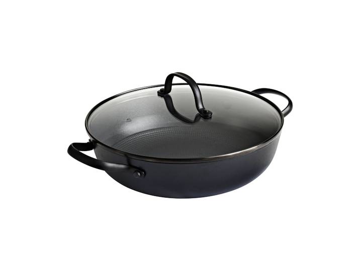 Satake Casserole Satake en fonte légère avec couvercle en verre 26 cm