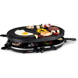 Alpina Garden Raclette-Grill Gourmet 8 Personen, Racletteofen, Schwarz