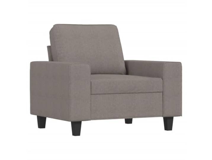 GHVBNMF Sessel Taupe Polstersessel Metallgestell Sitzbreite 60 cm Stoff Ergonomischer Relaxsessel mit dicker Polsterung und Armlehnen für Wohnzimmer Schlafzimmer und Leseecke.