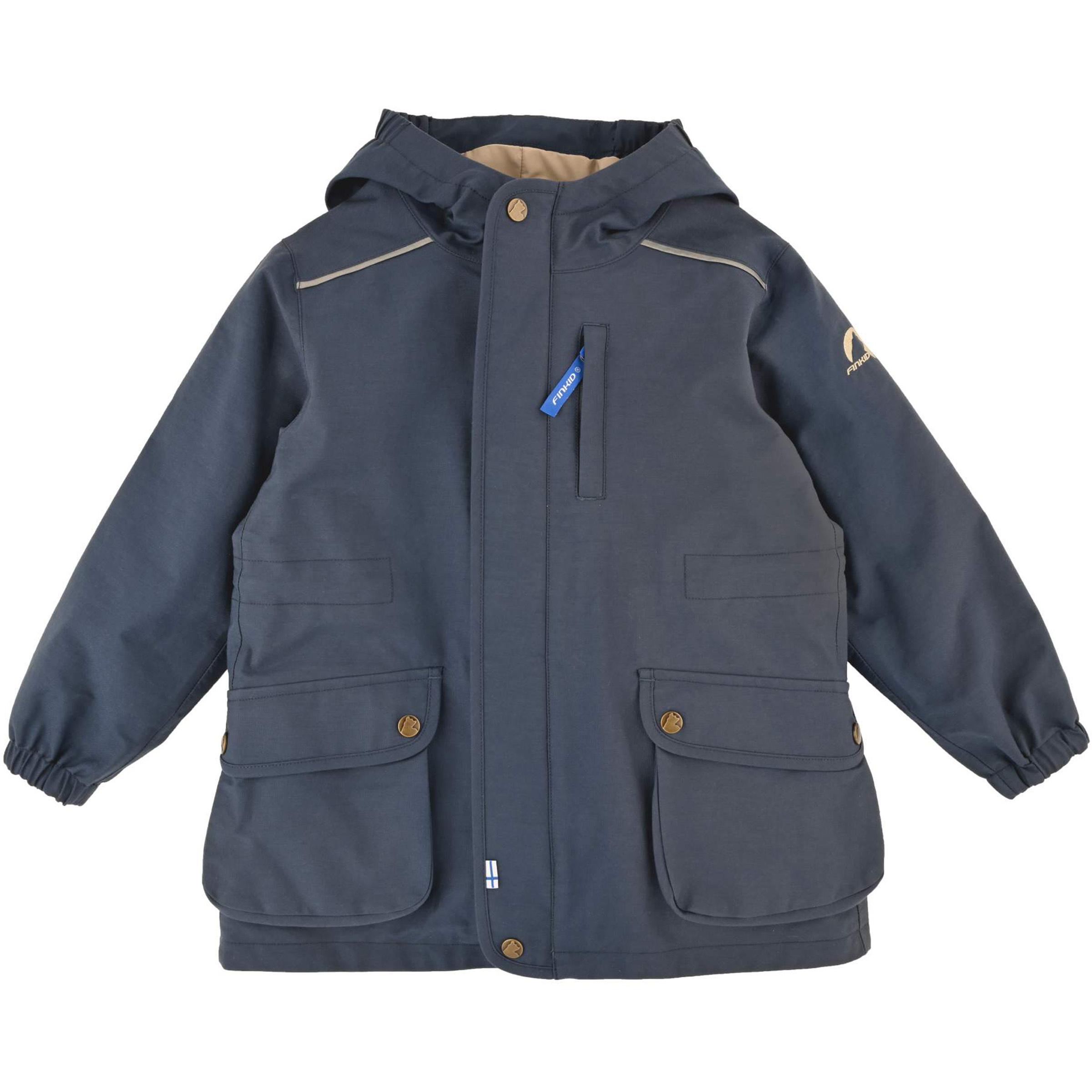 Finkid Tuulikki Sport Kinder Regenjacke blau Größe 100 Trekking Wasserdicht