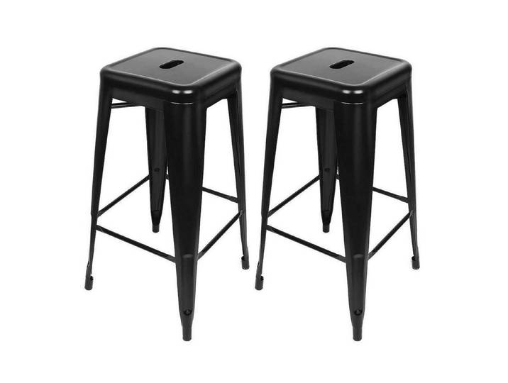 LuxusKollektion Barhocker Barhocker Set Metall Vintage Industrial (2 St)