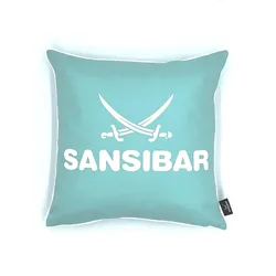 Kissen SANSIBAR (BH 45x45 cm) - türkis - BH 45x45 cm