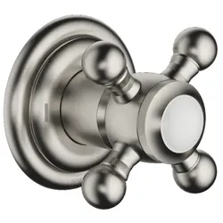Dornbracht MADISON UP-Zweiwege-Umstellung - Platin gebürstet, Drehumstellung, Rosette Durchmesser 60 mm, Porzellanplättchen NEUTRAL