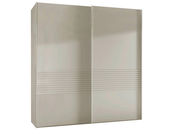 Novel Schwebetürenschrank Lugano, Weiß, 4 Fächer, 200x236x67 cm, ISO 9001, in verschiedenen Größen erhältlich, individuell planbar, Schlafzimmer, Kleiderschränke, Schwebetürenschränke