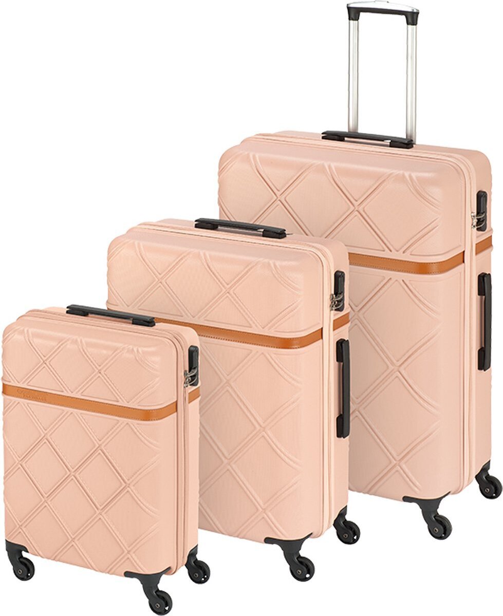 Princess Traveller Whistler - Kofferset - Rosa - SML