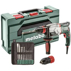 Metabo Multihammer UHE 2660-2 Quick 10 teiliges Set mit SDS-plus-Bohrer-/Meißelsatz - metaBOX 145 L - 600697510