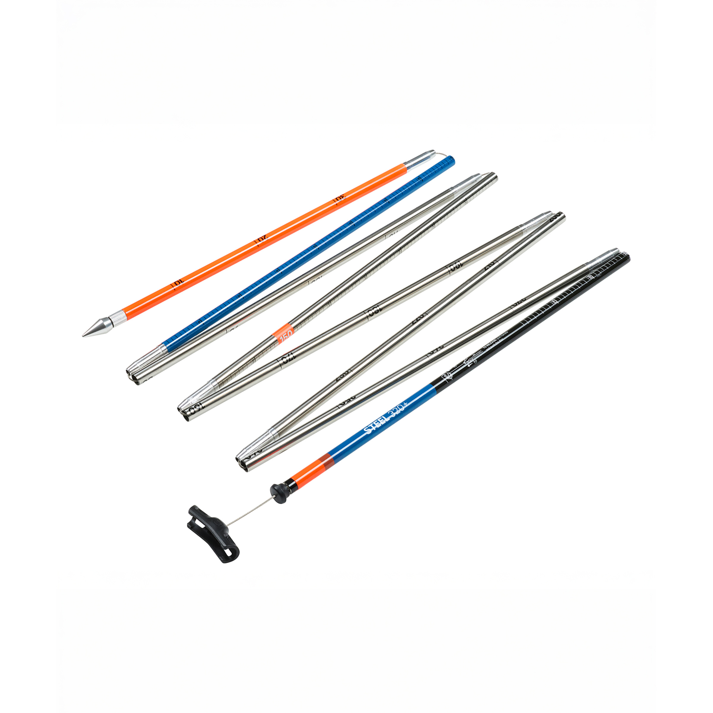 Ortovox Probe Steel 320+ Lawinensonde Sonde grau Größe 320cm Trekking