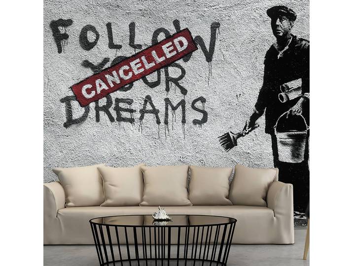 Fototapete Dreams Cancelled (Banksy) 400 x 280cm 400 x 280 cm