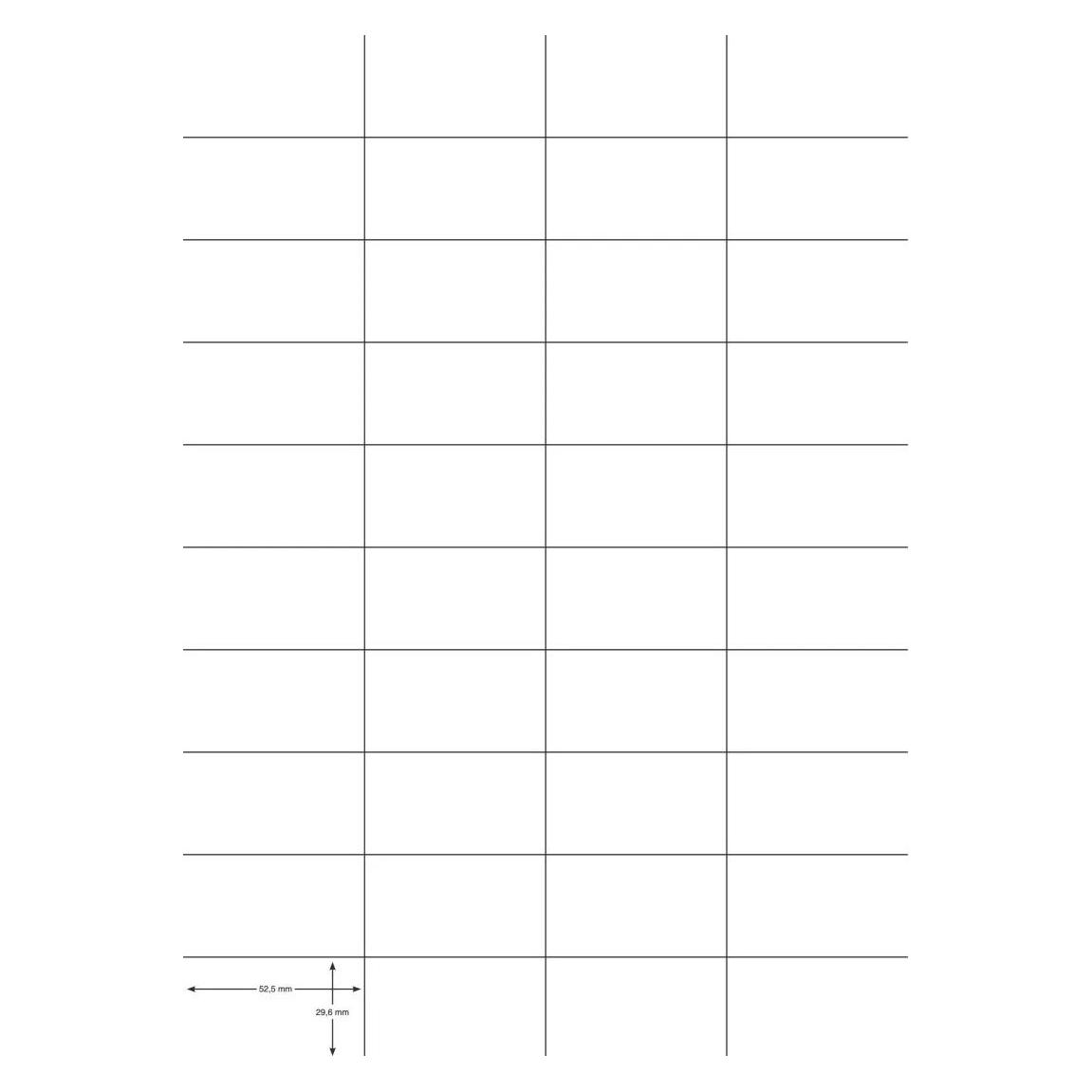 Q-Connect Etikett Universal 52,5x29,7 mm weiss (KF00574)