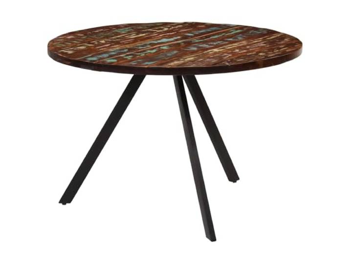 vidaXL Esstisch Rund Küchentisch Tisch Speisetisch Esszimmertisch Holztisch für Restaurant Esszimmer Küche 110x75 cm Altholz Massiv