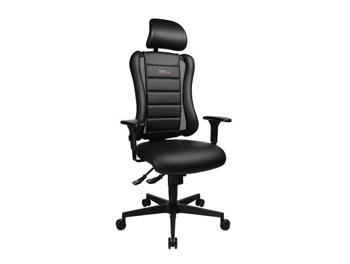 Office chair Topstar Sitness Racer RS with 1D armrests, Black/Black, New, Ergonomic chair - ideal for flexible working