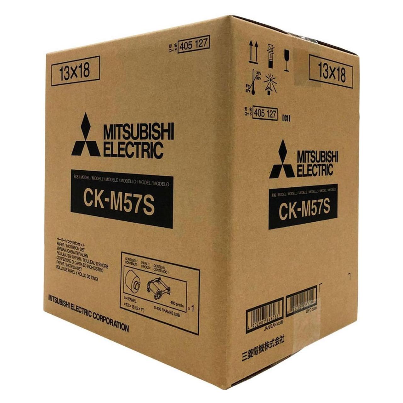 Mitsubishi Papier CK M57S 9x13/13x18cm (800/400 Blatt) (13x18 cm, 750 Stk.) (520003823)
