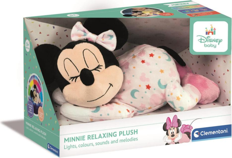 Clementoni Disney Baby Minnie interactieve knuffel met geluiden en animatie