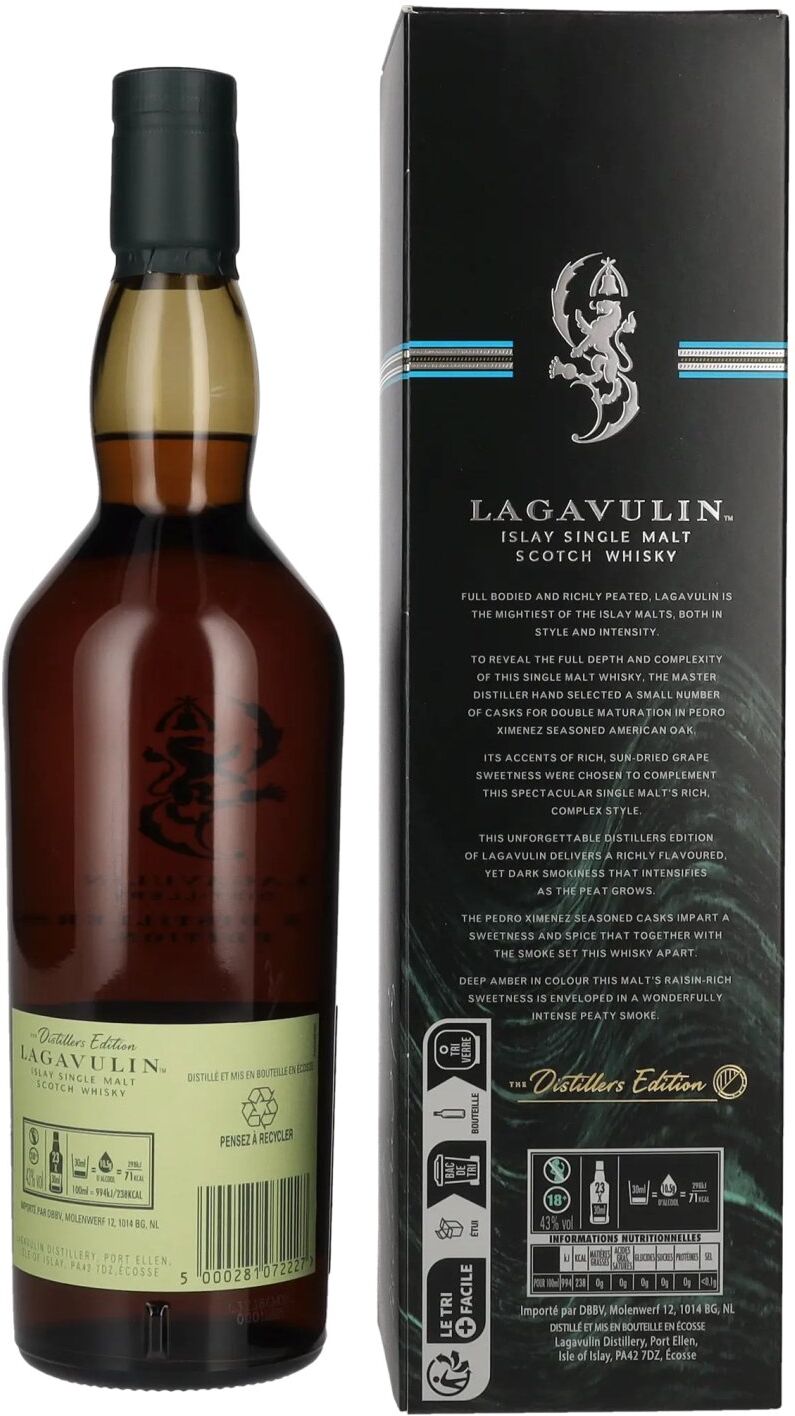 Lagavulin Whisky Lagavulin The Distillers Edition Double Matured Islay Single Malt Whisky 2023 43% Vol. 0,7l in Geschenkbox