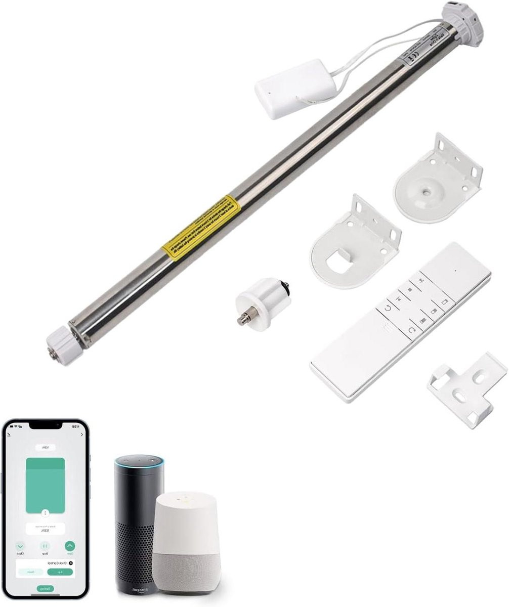 Wit Zigbee Compatibele Roller Blind Motor voor Automatische Zonwering met 28mm Buis