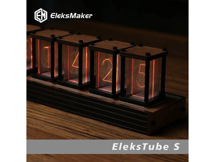 Horloge à tube Nixie RVB, horloge de table bricolage, montre numérique de table de bureau électronique LED, horloges de bureau en métal de luxe, ornements, idées cadeaux