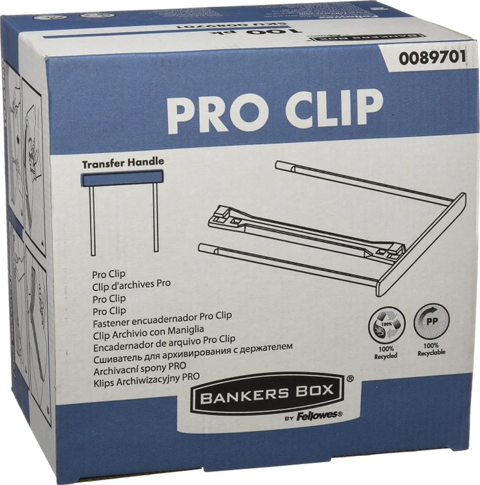 Fellowes PRO zur Archivierung, Länge 100 mm, weiß - Packung mit 100 Stück