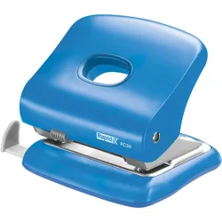 Rapid Locher FC30 mit Anschlagschiene hellblau Packung mit 20 Stück