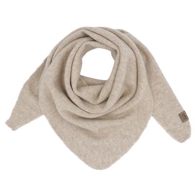 Dreieckstuch CAPO, Damen, beige, Strick, Kunstfaser, meliert, Modetücher, dezente Melange-Optik, weich, wärmend