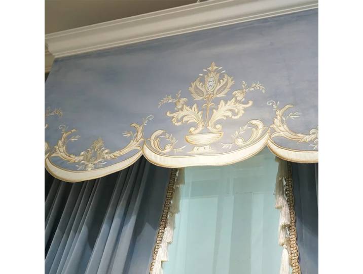 Villa – rideaux occultants en velours bleu pur, simples et élégants, pour salon, salle à manger, chambre à coucher, luxe élégant, Style européen