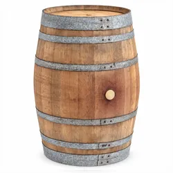 Temesso 225L Weinfass als Stehtisch - Oberfläche: Natur, Farbe: Hell