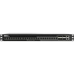 QNAP QSW-M7230P-2X4F24T 100GbE Managed Switch – 24-Port Switch mit 10GbE und 25GbE Uplinks (30 Ports), Netzwerk Switch, Schwarz