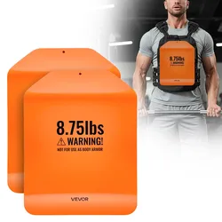 VEVOR Gewichtsplatten für Gewichtswesten 8 kg Set (2 x 4 kg), Gebogene Gewichtswestenplatten für WODs & Funktionelles Training, Ergonomisches Zusatzgewicht für Krafttraining, Laufen und Fitness