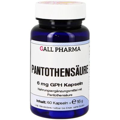 Pantothensäure 6 mg GPH Kapseln 60 St