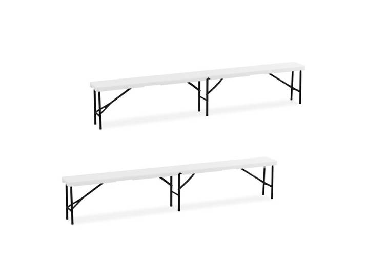 Relaxdays Bierbank 2er Set 240 cm