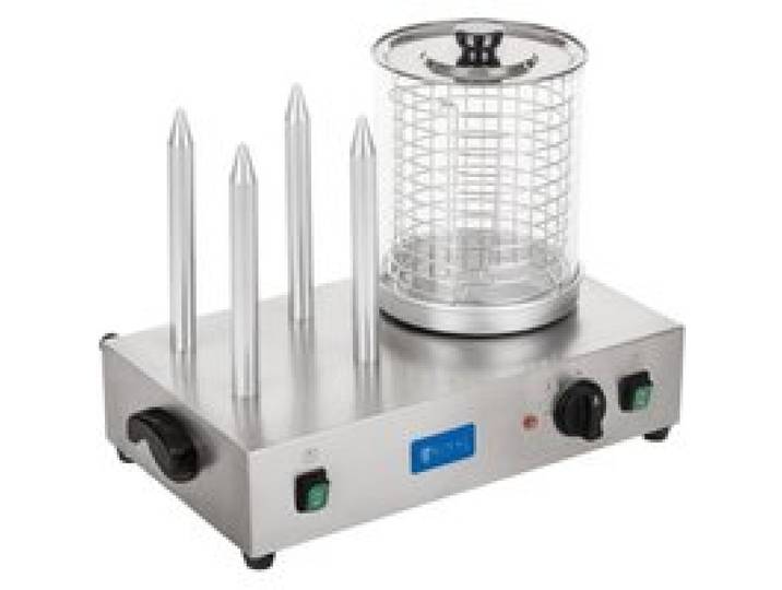 Appareil machine à hot dog professionnelle 4 pains 2 x 300 watts 3614094