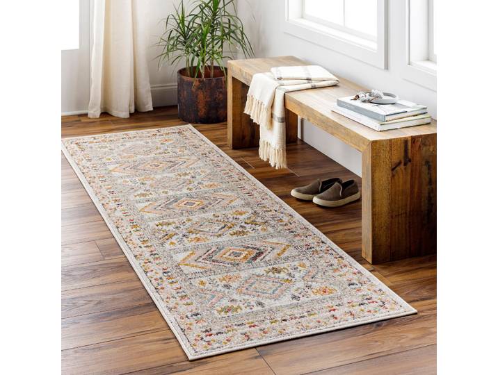 Teppich LIVABLISS JAIPUR , creme, B:80cm H:12,7mm L:220cm, Polypropylen, Teppiche, Teppich