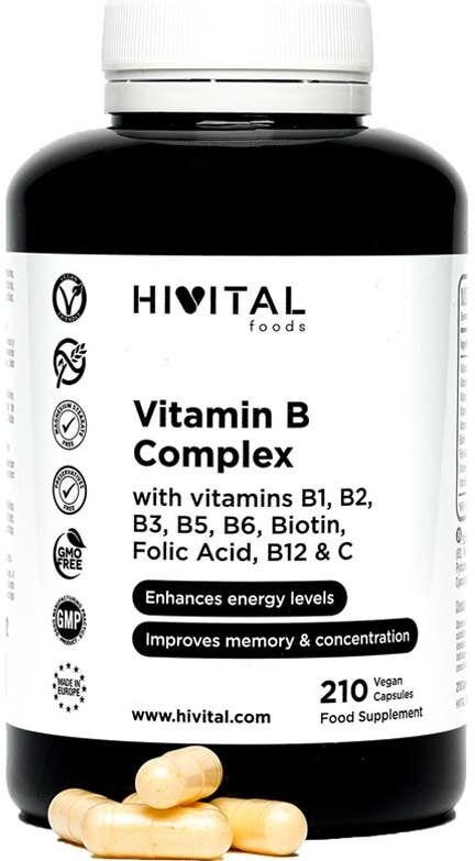 Hivital Foods Hivital Vitamina B Complex 210 cápsulas veganas