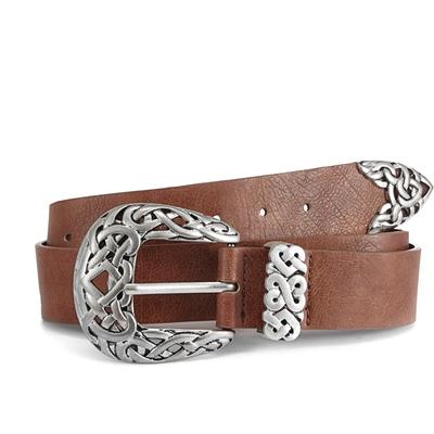 Hüftgürtel LASCANA "Hosengürtel, Cowboygürtel, Gürtel, Jeansgürtel, Westerngürtel", Damen, Gr. 80, braun (braun, dunkelbraun), Lederimitat, unifarben, Gürtel Hüftgürtel Gürtel, mit Schnalle im modernen Western Look