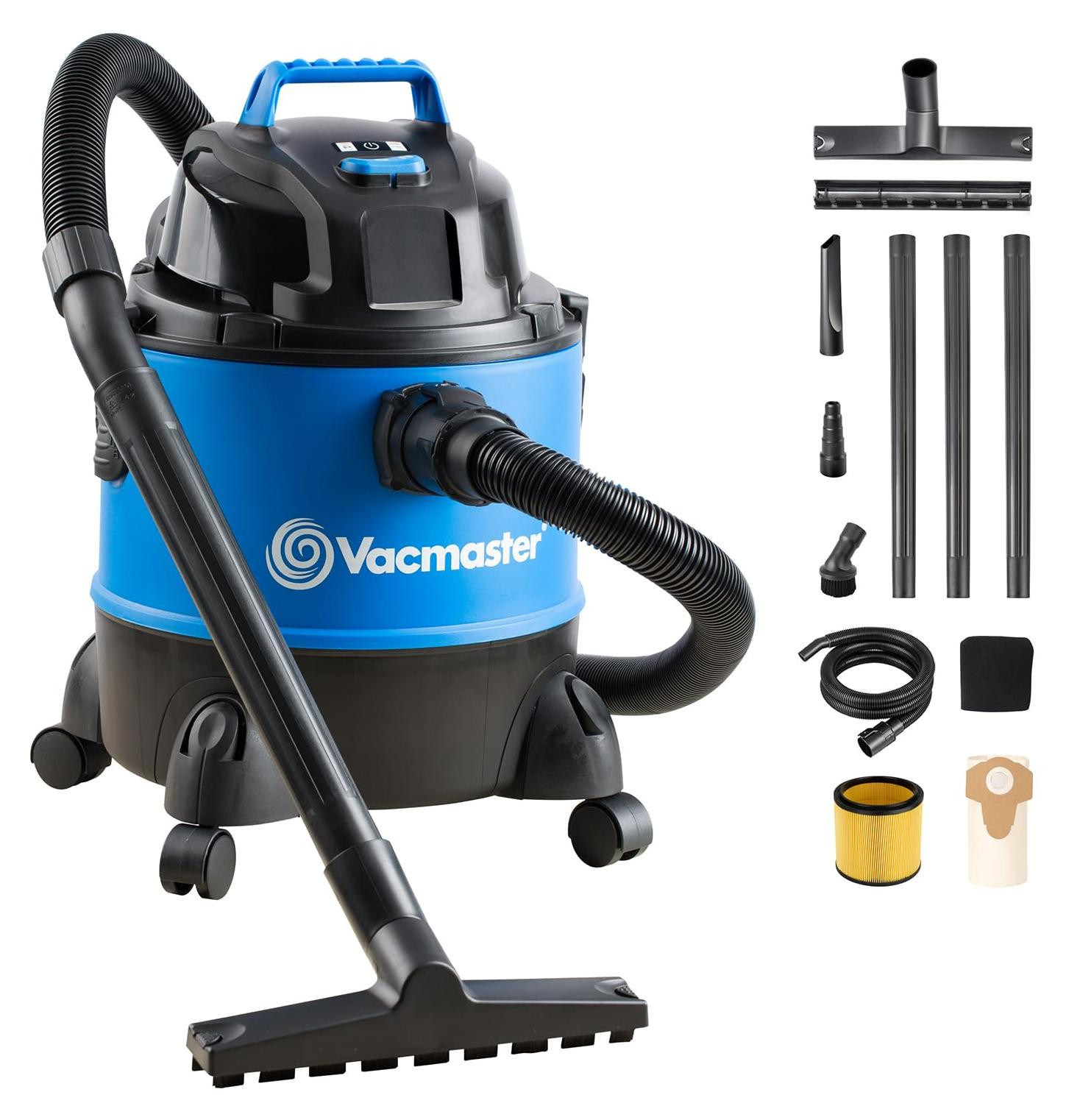 Selius Multifunctionele Stofzuiger Nat en Droog - 1250 Watt - 20 Liter - Blauw