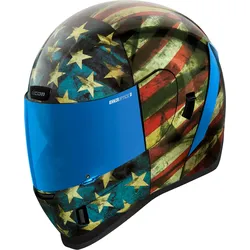 Icon Airform Old Glory, Integralhelm - Blau/Weiß/Rot - L