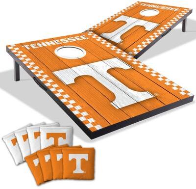 Skip's Garage Tennessee Volunteers NCAA Compact 2x3 Tailgate Cornhole Board Set