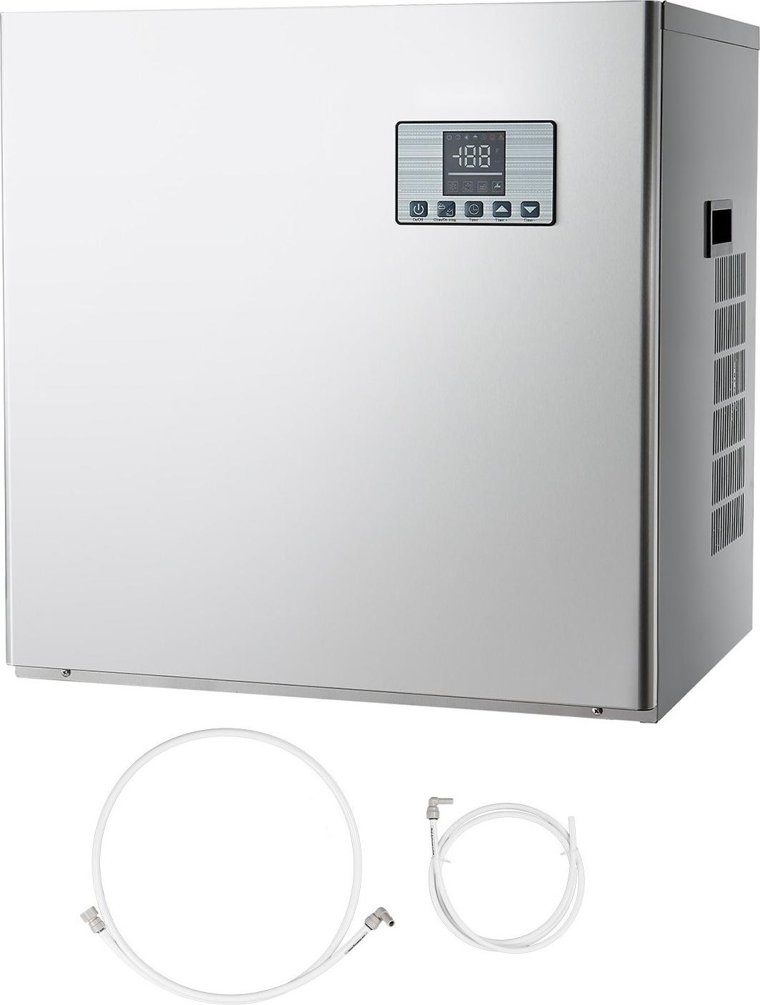 Gewerbliche Eiswürfelmaschine - Modulares Kopfteil - Kapazität 181 kg/Tag - Edelstahl - Intelligente Steuerung - Selbstreinigung - Eisdicke einstellbar - Nur Kopf
