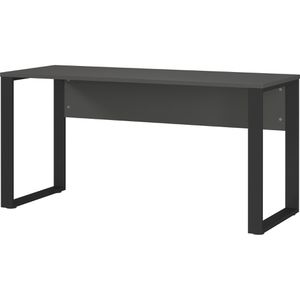 Germania Schreibtisch Adrano, graphit / schwarz, 150 x 74 x 60 cm
