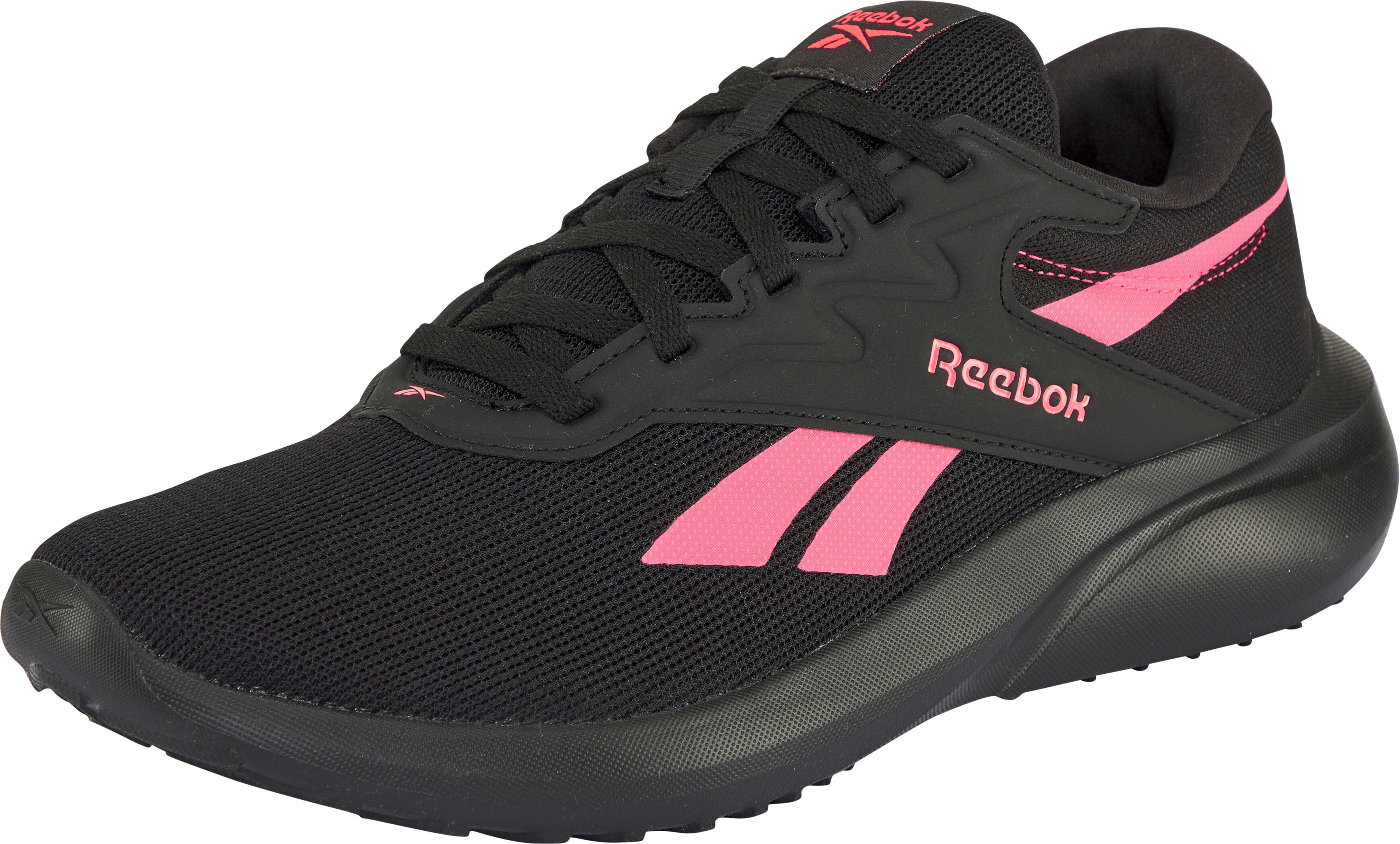 Laufschuh REEBOK "REEBOK LITE 5", Damen, Gr. 38, pink (schwarz, pink blast, washed schwarz), Synthetik, Textil, Schuhe Laufschuh schwarz, pink blast, washed schwarz 38