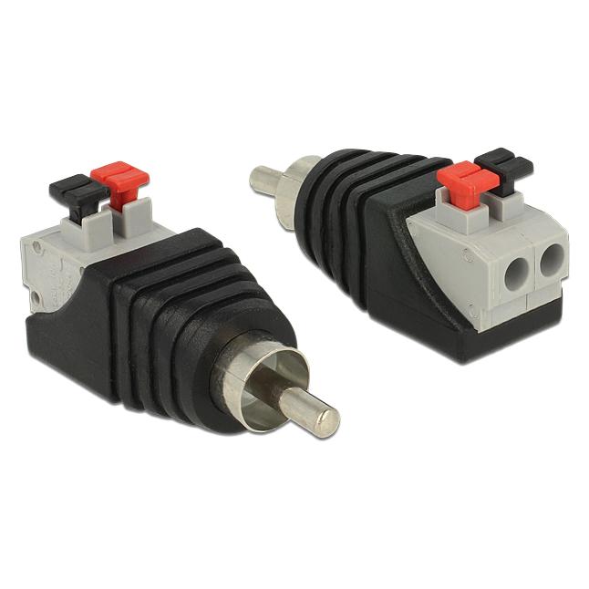 Delock Terminalblock RCA Stecker (Klinkenadapter) (65566)