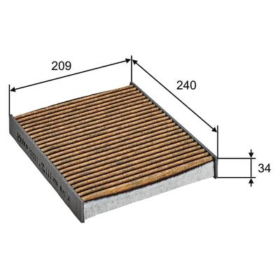 VALEO Filter, Innenraumluft CLIMFILTER SUPREME 701027 für Ford (CHANGAN)