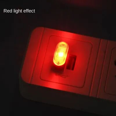 Modern Mode Marketplace Mini USB LED Car Interior Ambient Light Plug And Play Neon Lamp red Light