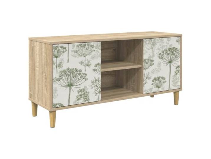 Makastle TV-Schrank 102x33x50 cm Sonoma Holzwerkstoff