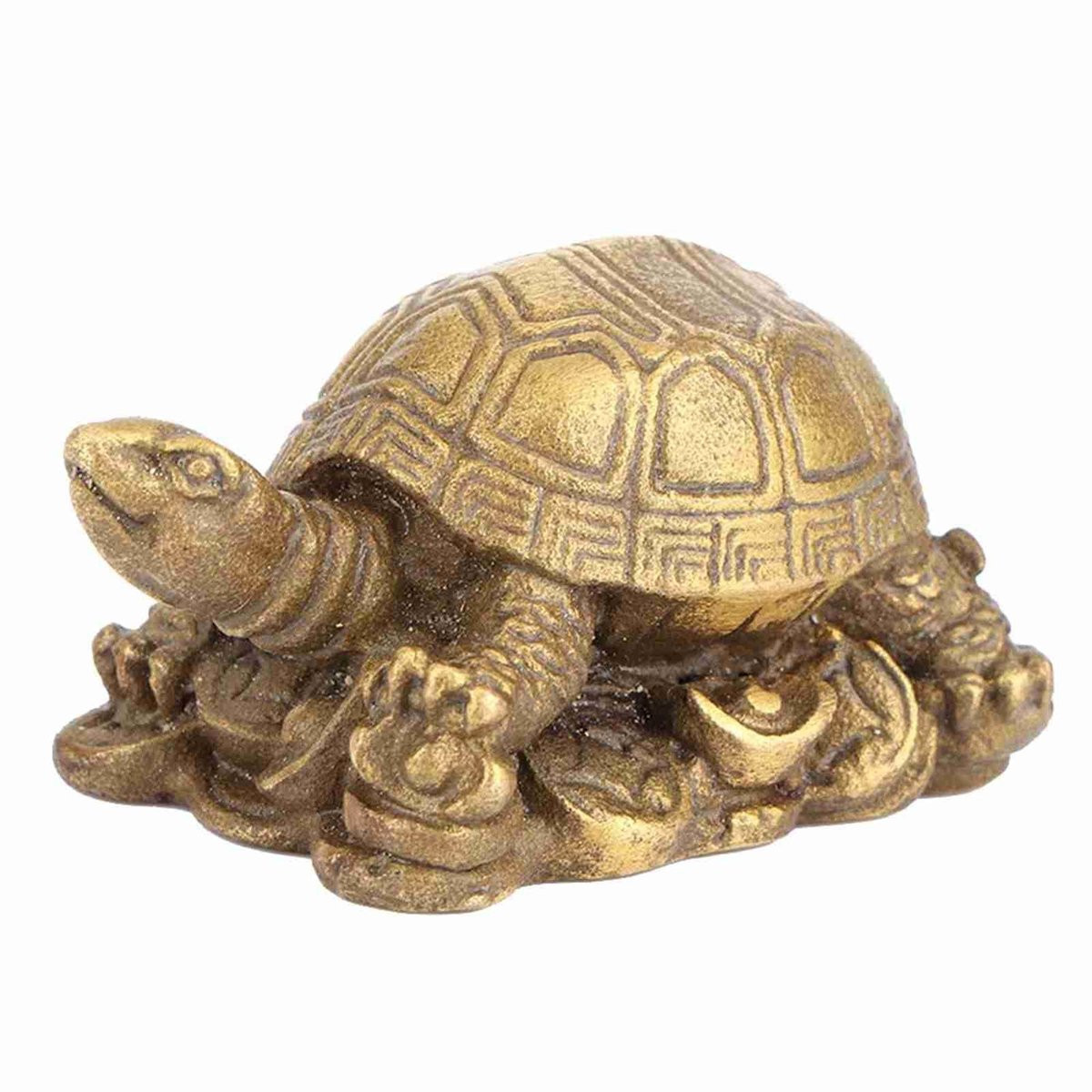 Solidchoice Feng Shui Schildpad Beeld van Messing voor Decoratie