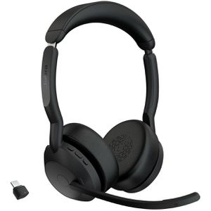 Jabra Headset Evolve2 55 UC Stereo, USB-C, Bluetooth, On-Ear