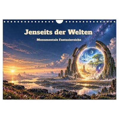 Jenseits der Welten – Monumentale Fantasiereiche (Wandkalender 2027 DIN A4 quer), CALVENDO Monatskalender