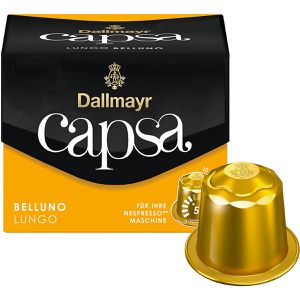 Dallmayr Kaffeekapseln Capsa Lungo Belluno, 10 Kapseln, für Nespresso
