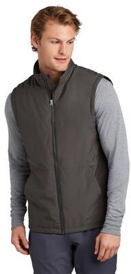 Sport-Tek JST57 Insulated Vest in Graphite Grey size Large   Polyester