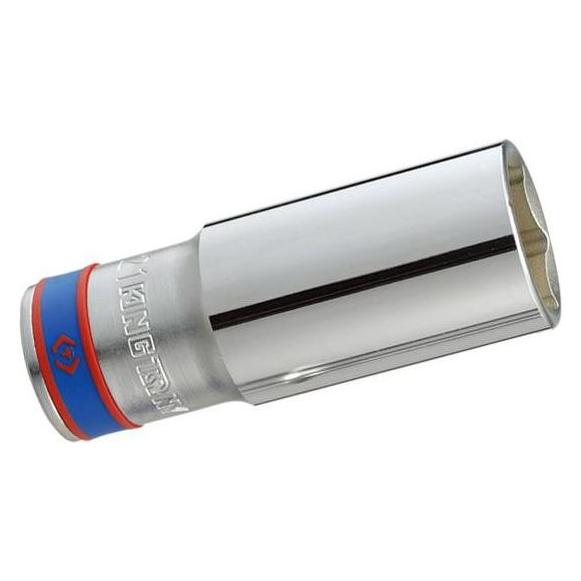 King TONY LONG SOCKET 1/2" 13mm x 77mm 6 ANGLE CHROME (13 mm) (4710591924840)